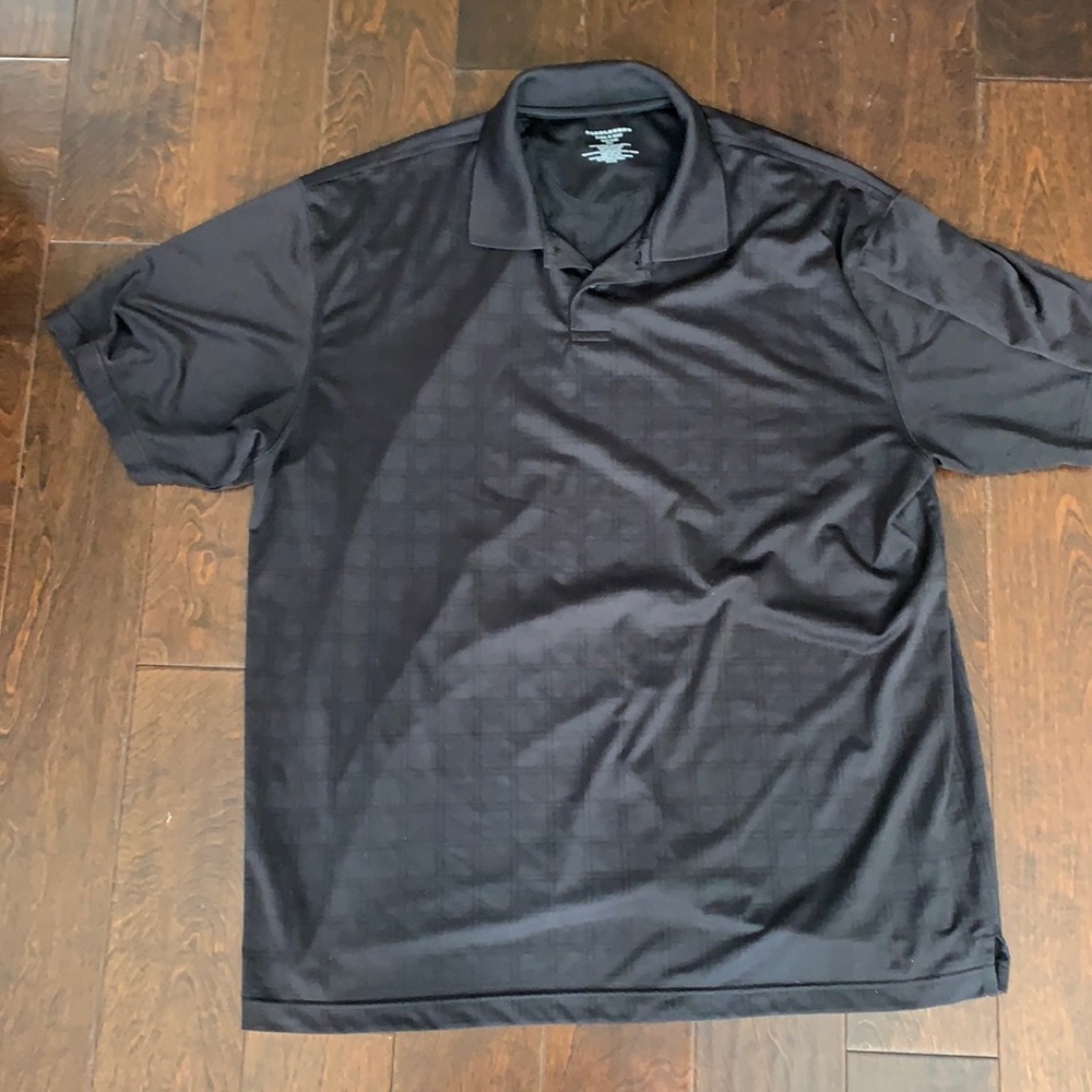 Black windowpane polo 2XLT PRICE DROP!
